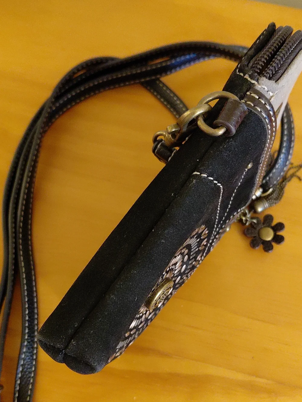 Chala Small Crossbody Bag Floral Pattern EUC
